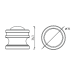 Дверной ограничитель ARCHIE GENESIS G019 ANT.COFFEE, кофе, напольный