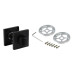 Завёртка сантехническая ADDEN BAU WC SQ-003 BLACK (цвет ЧЁРНЫЙ МАТОВЫЙ)